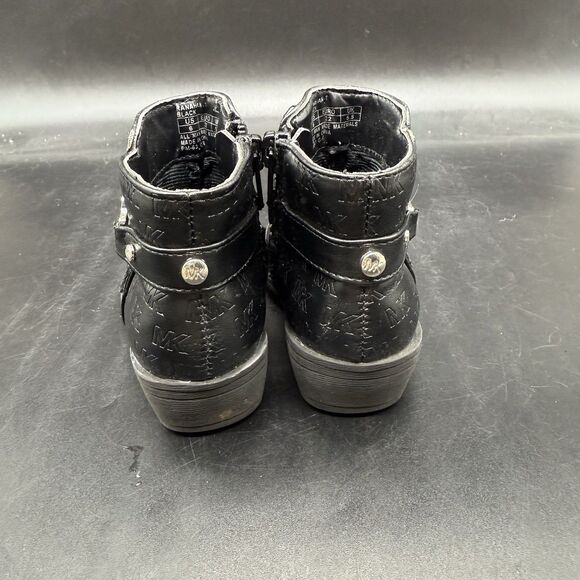 Michael Kors Black Ranahan Bootie Toddler Girls Size 6 - Picture 4 of 7